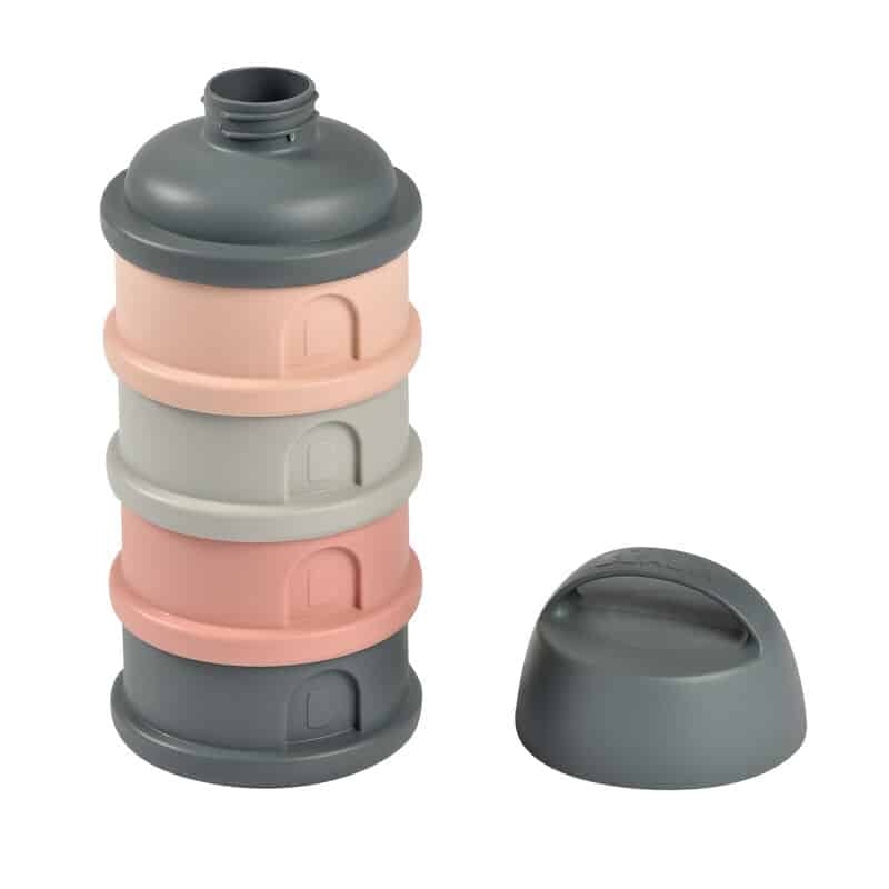 Beaba Doseur de lait Gris-Rose