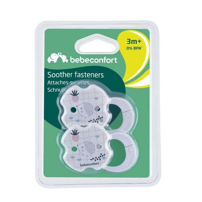 Bébé Confort Lot de 2 Attache-sucettes Hérisson