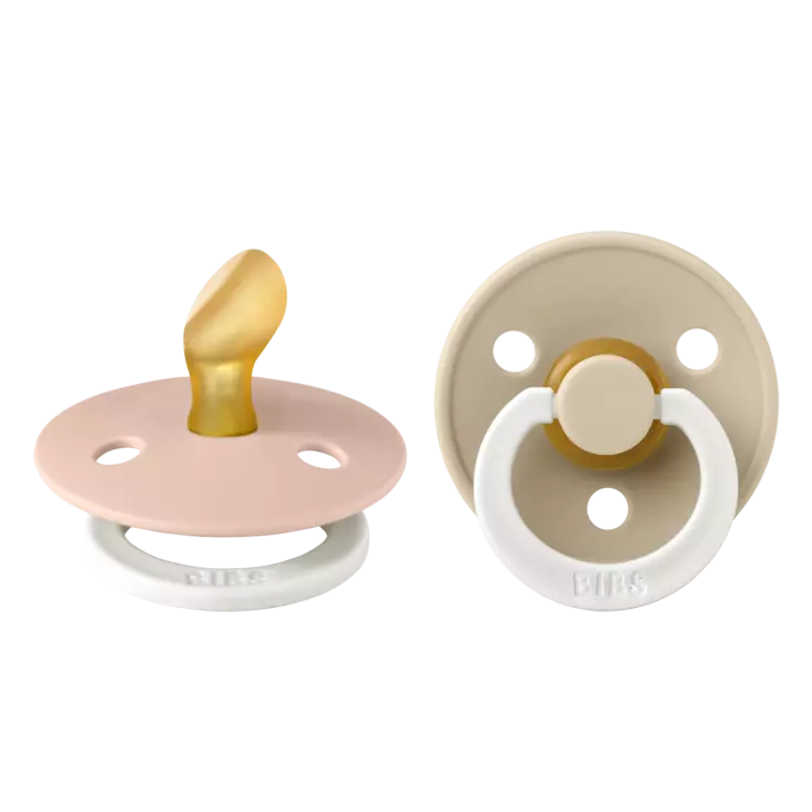 Bibs Lot de 2 Sucettes Anatomique Glow Blush / Vanilla 0-6 mois