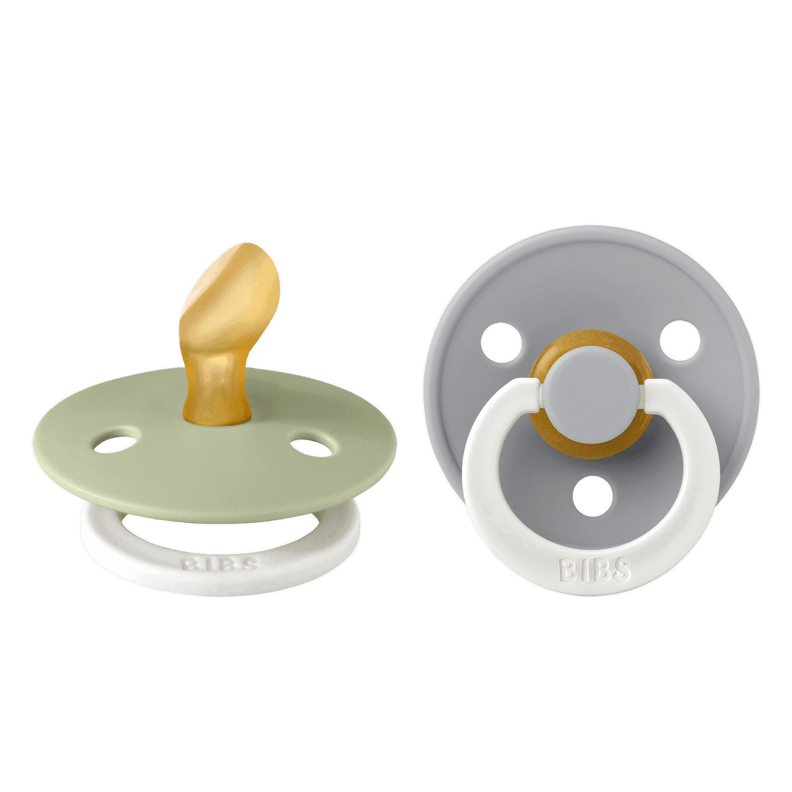 Bibs Lot de 2 Sucettes Anatomique Glow Sage / Cloud 6-18 mois