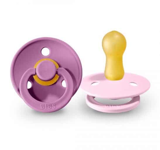 Bibs Lot de 2 Sucettes Lavender Baby Pink 0-6 mois