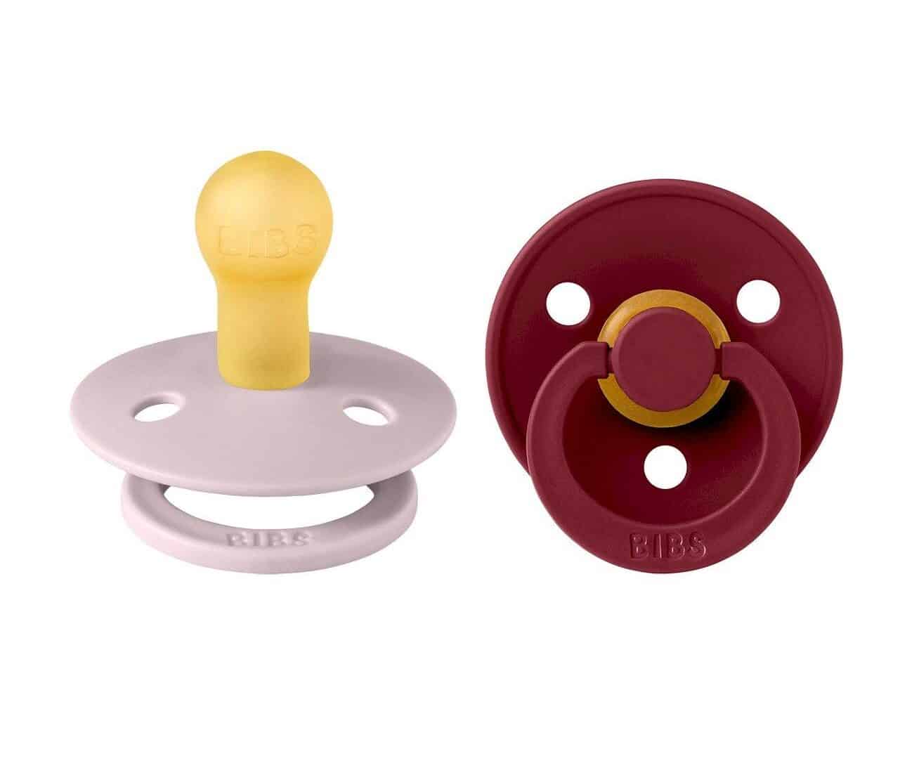 Bibs Lot de 2 Sucettes Pink Plum Elderberry 6-18 mois