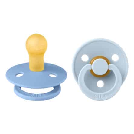 Bibs Lot de 2 Sucettes Sky Blue Baby Blue 0-6 mois