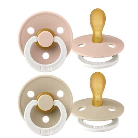 Bibs Lot de 2 Sucettes Symétrique Glow Blush / Vanilla 6-18 mois