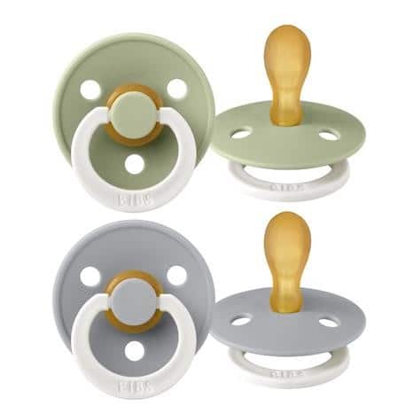 Bibs Lot de 2 Sucettes Symétrique Glow Sage / Cloud 0-6 mois