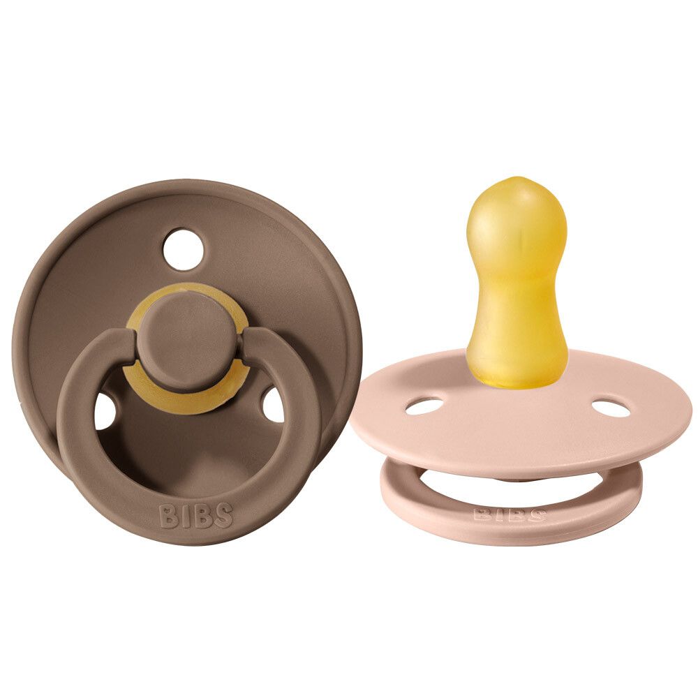 Bibs Lot de 2 Sucettes Woodchuck Blush 0-6 mois