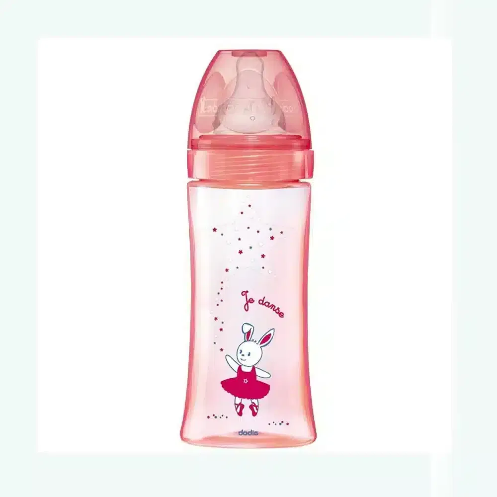 Dodie Biberon Tétine Ronde 3 Vitesses Anti-colique 0-6 mois 270ml