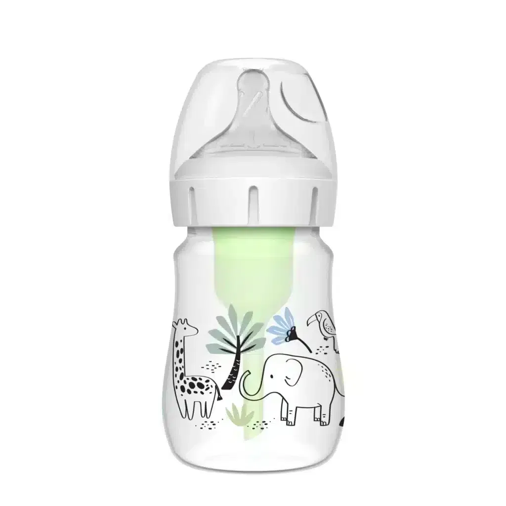 Dr. Brown’s Biberon anti-coliques 150ml Col Large – Éléphant