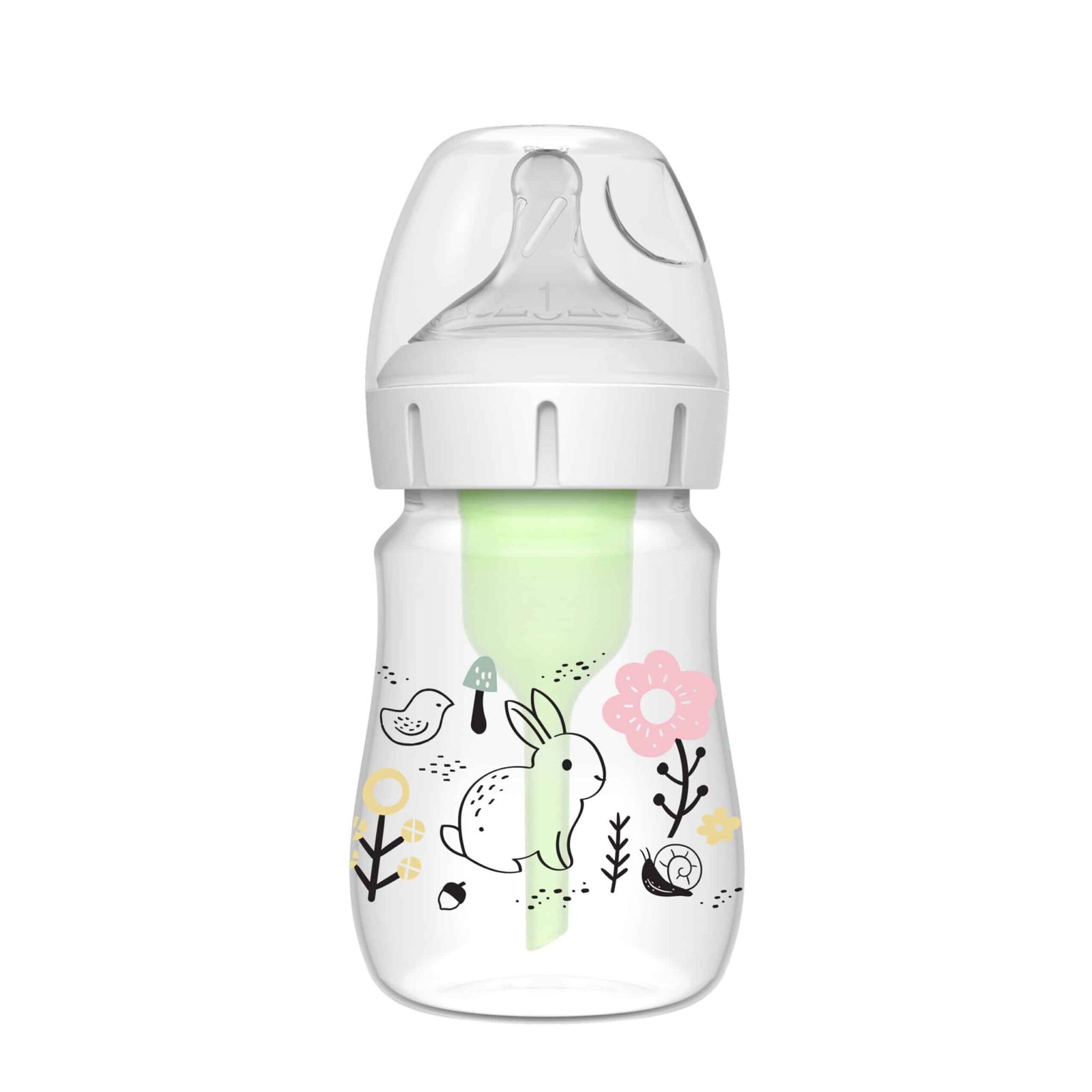 Dr. Brown’s Biberon anti-coliques 150ml Col Large – Lapin