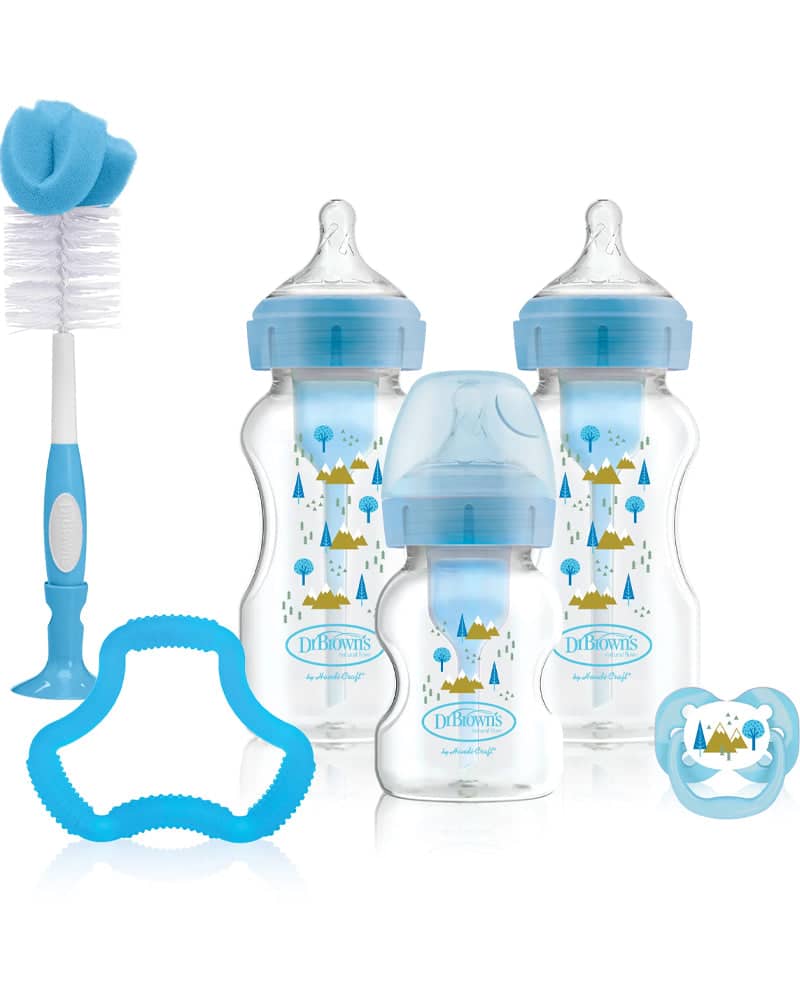 Dr. Brown’s Pack cadeau Anti-colique à Col large – Bleu
