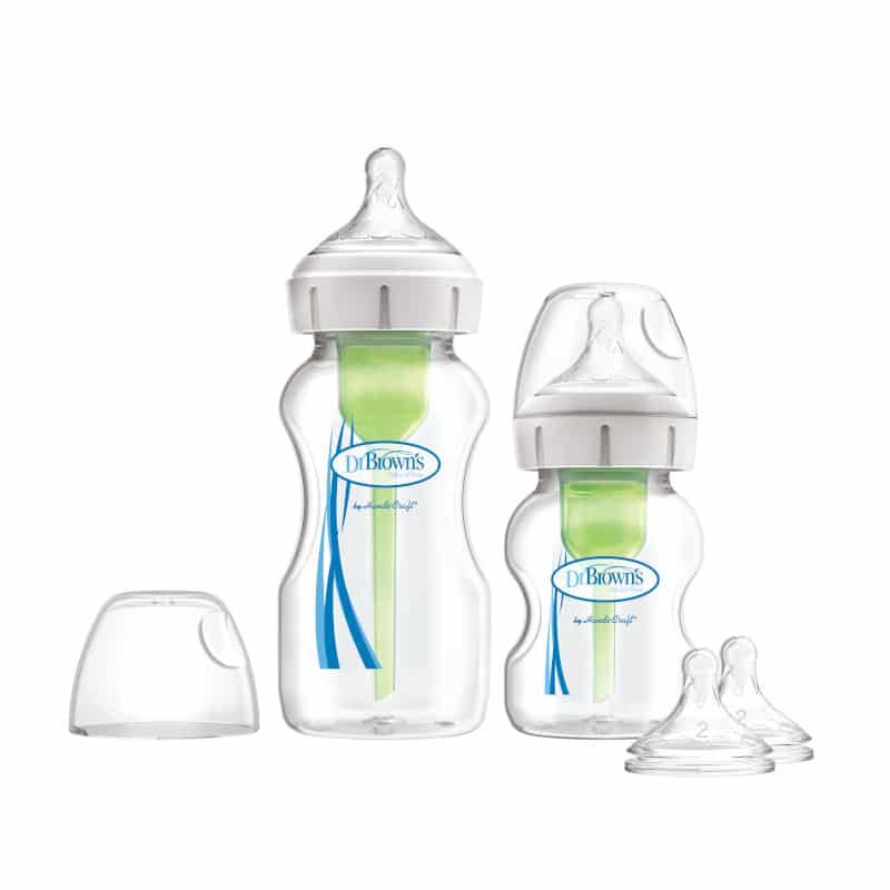 Dr. Brown’s Sampler Kit Col Large – 270ml + 150 ml, 2 tétines L1 + 2 tétines L2
