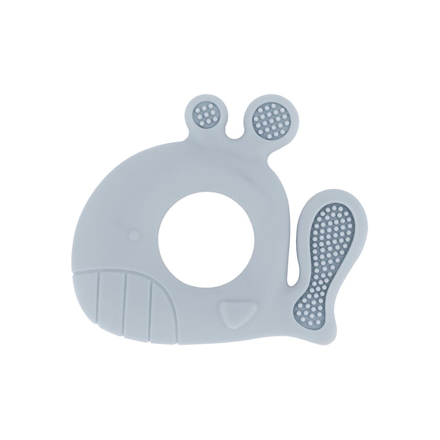 Kikkaboo Anneau de dentition en silicone Baleine Bleu
