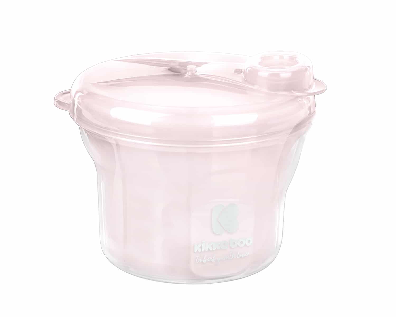 KikkaBoo Doseur Lait en poudre 2 en 1 Rose