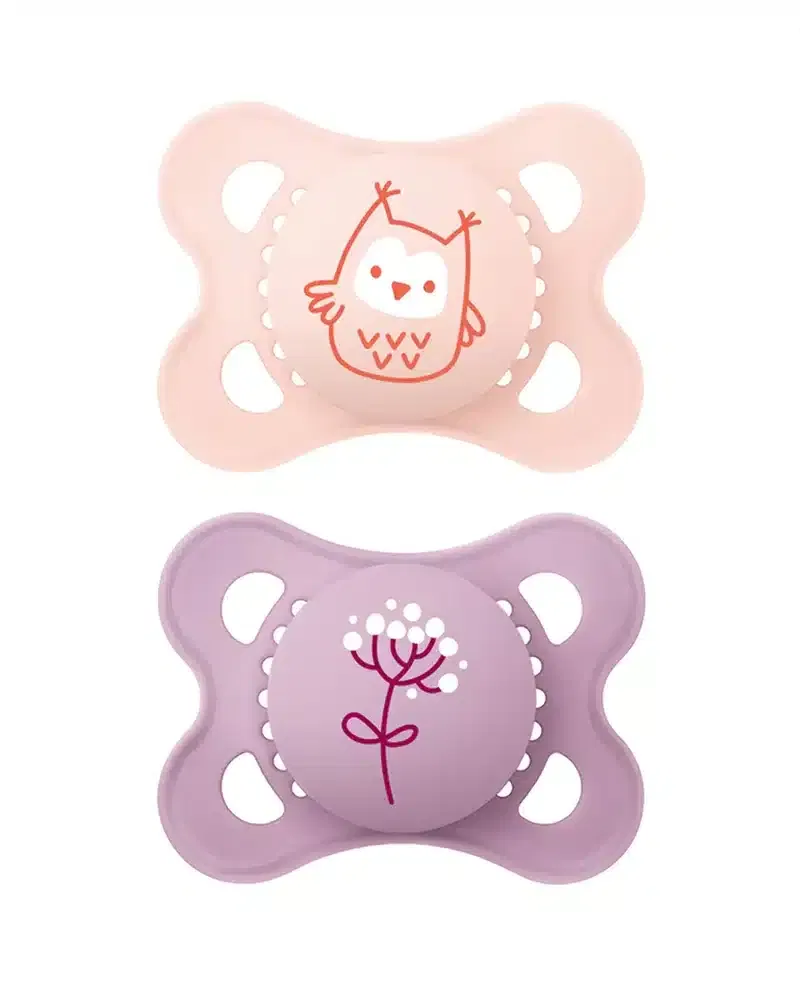Mam Lot de 2 Sucettes Original 2-6mois Fille