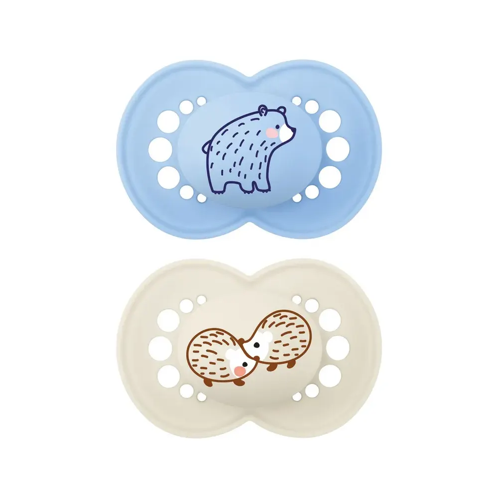 Mam sucettes Original 6mois+ Beige/Bleu