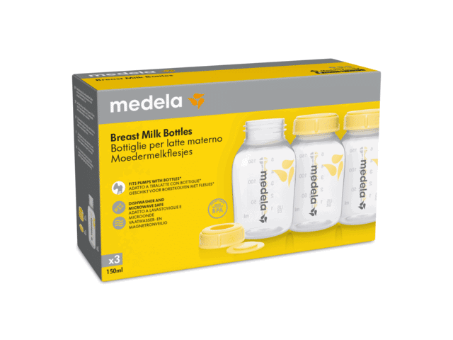 Medela Pack 3 Biberons 150ml pour lait Maternel