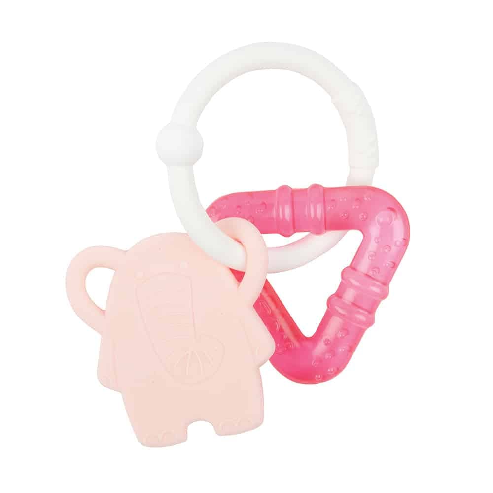 Nattou Anneau de dentition réfrigérant Rose