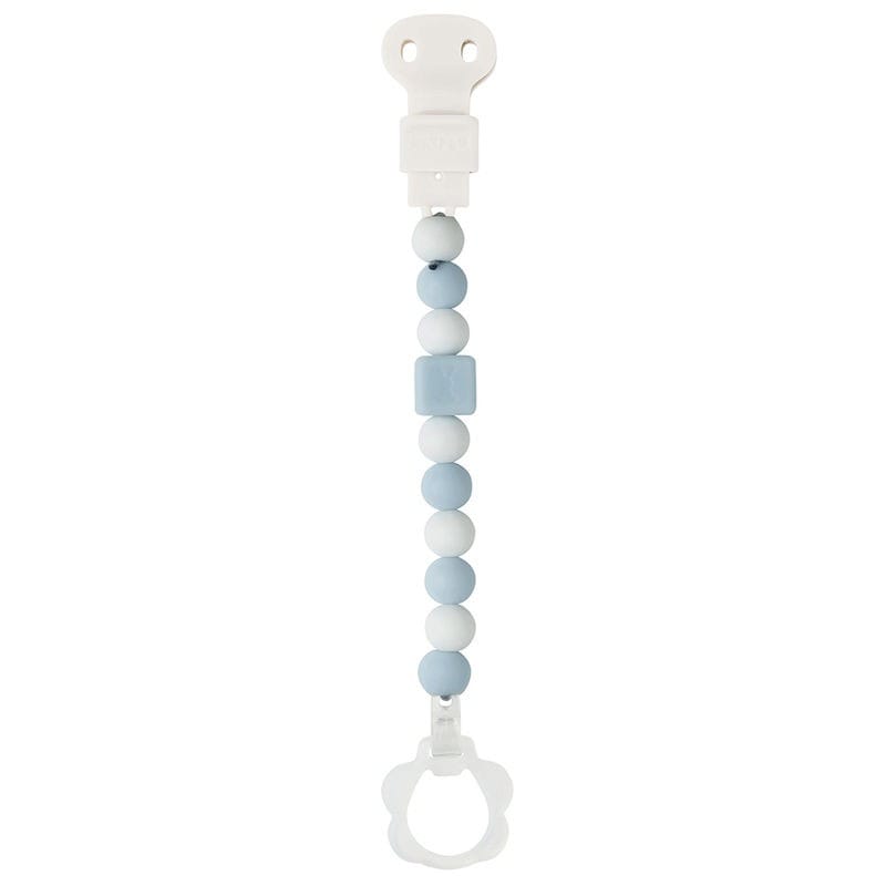 Nattou Attache tétine bleu clair – blanc