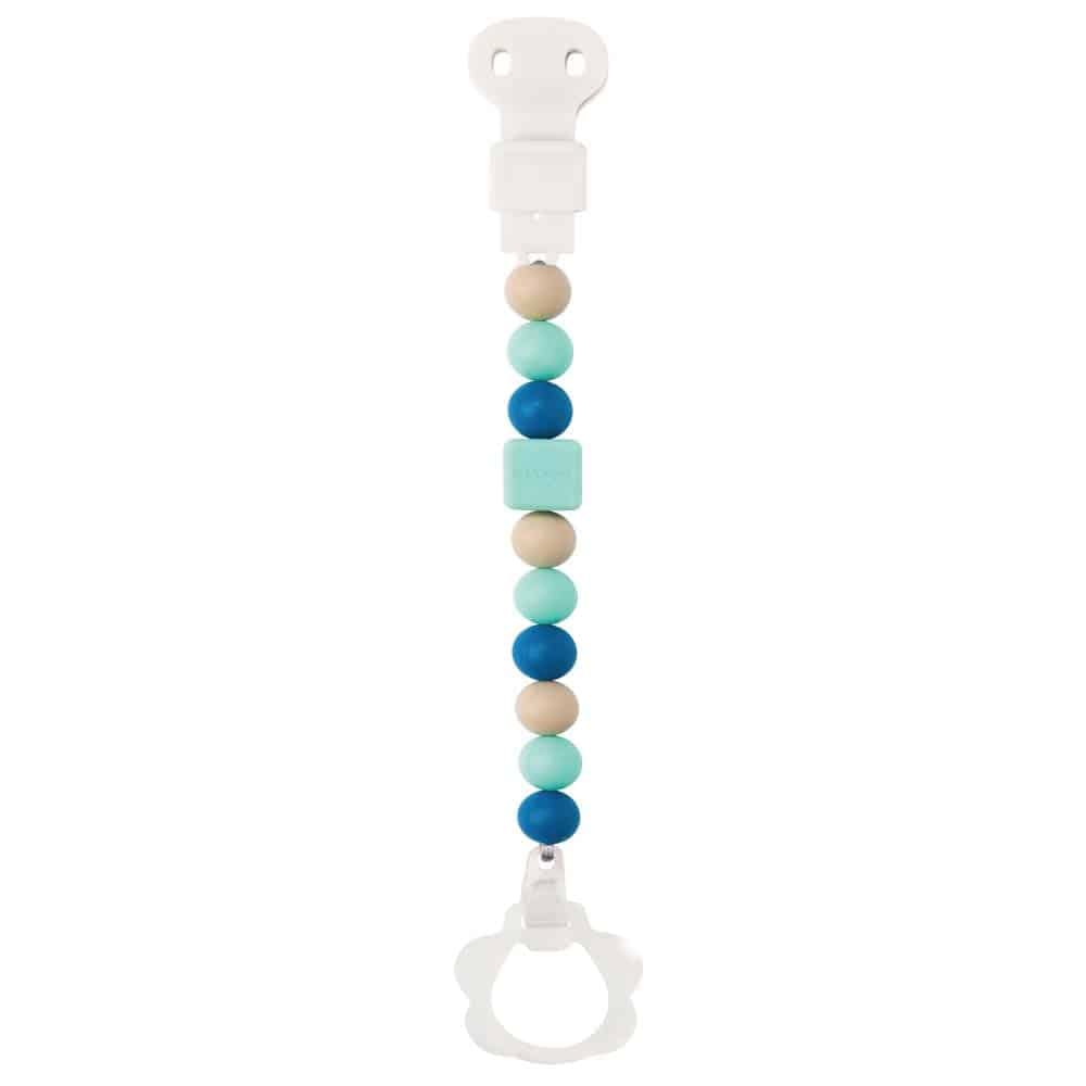 Nattou Attache tétine bleu – menthe