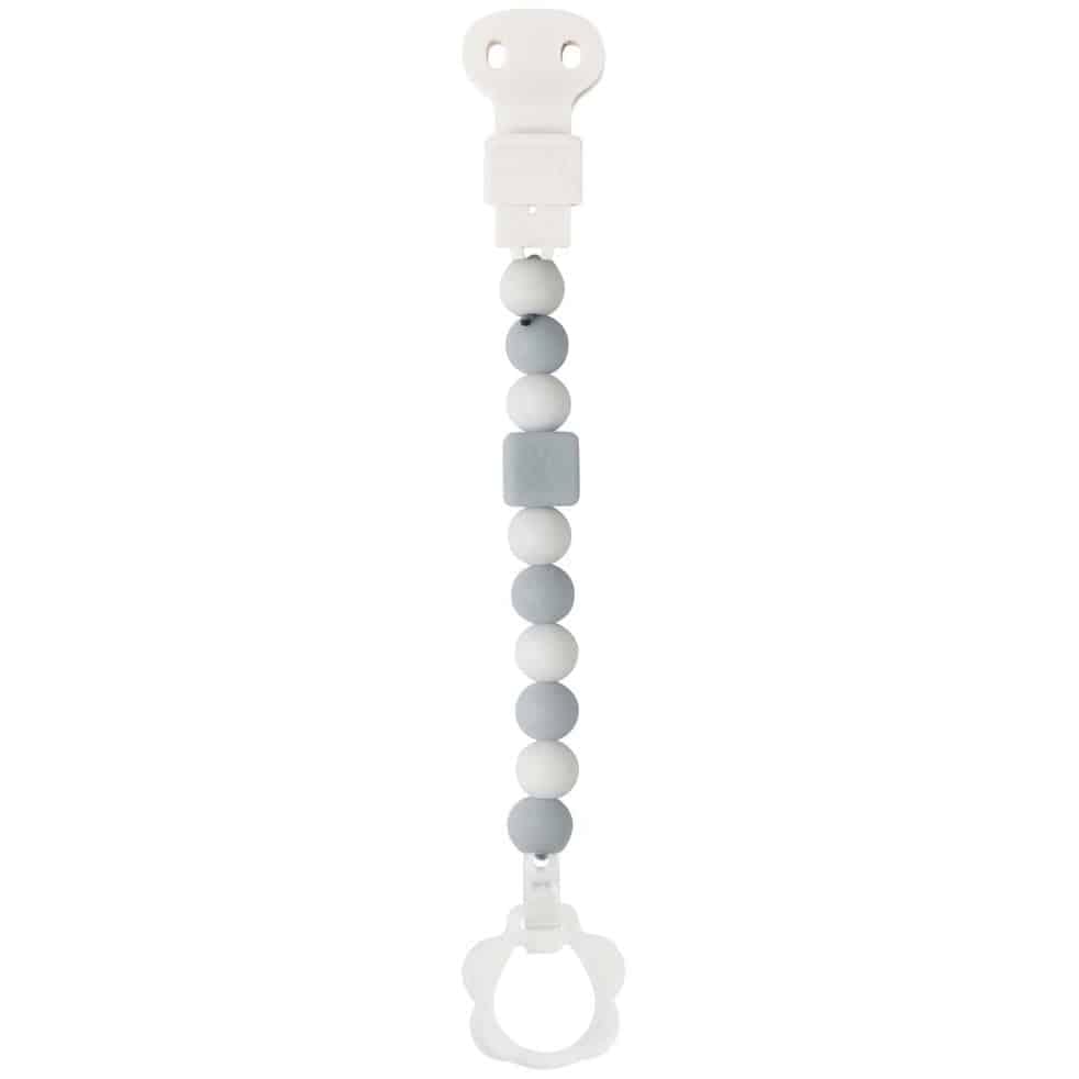 Nattou Attache tétine gris blanc