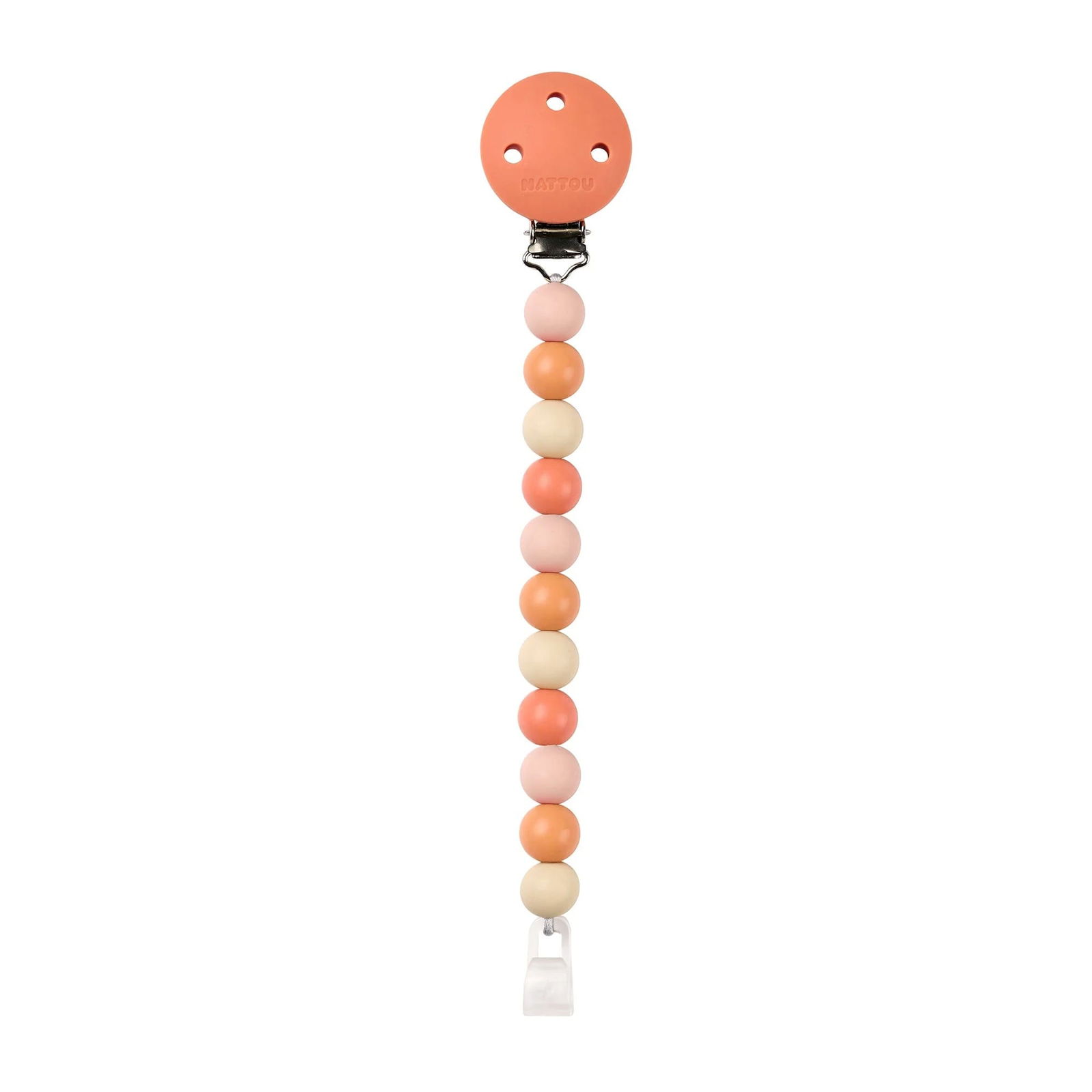 Nattou Attache tétine Terracotta/Beige