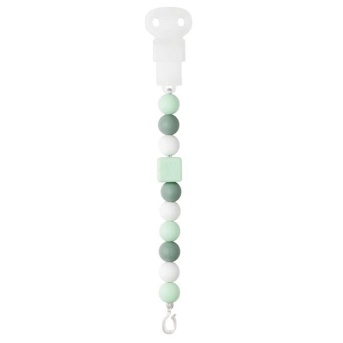 Nattou Attache tétine Mint – blanc