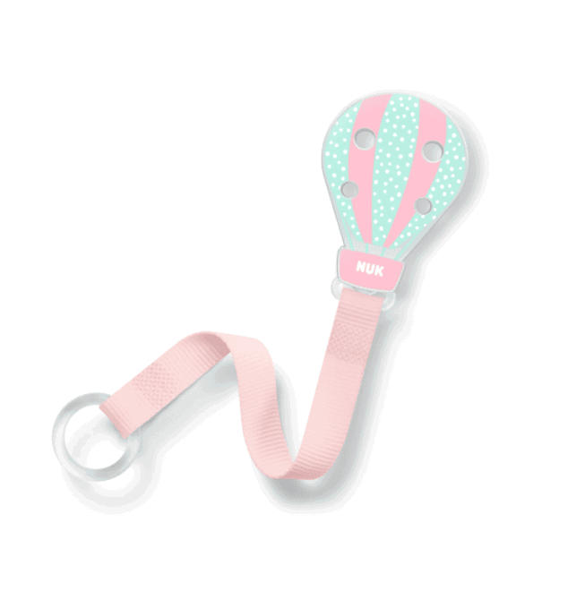 Nuk Attache-sucette tissu montgolfière rose