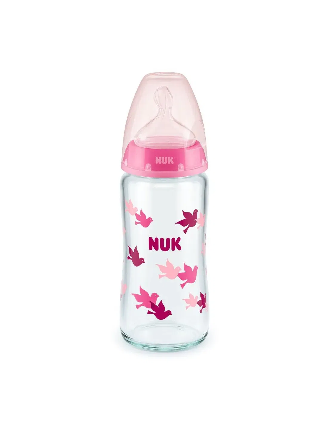 Nuk Biberon first choice+ Température control 240 ml en Verre – Rose