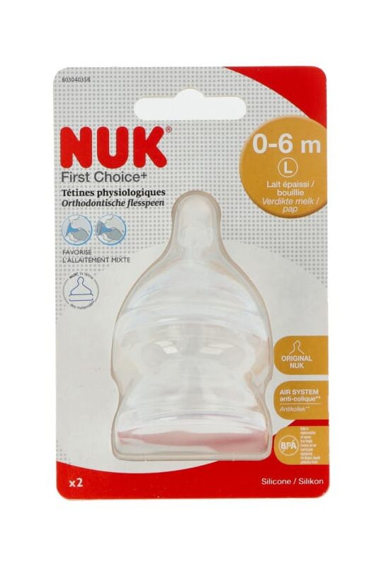 Nuk First Choice+ Tétines physiologiques L 0-6 mois