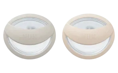 Nuk Sucette en silicone MommyFeel 0-9 mois Gris-Beige