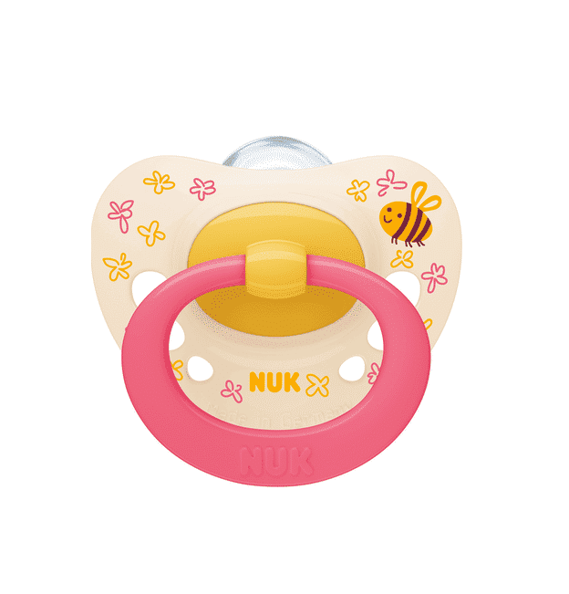 Nuk Sucette en Silicone Signature 6-18 mois Abeille Rose