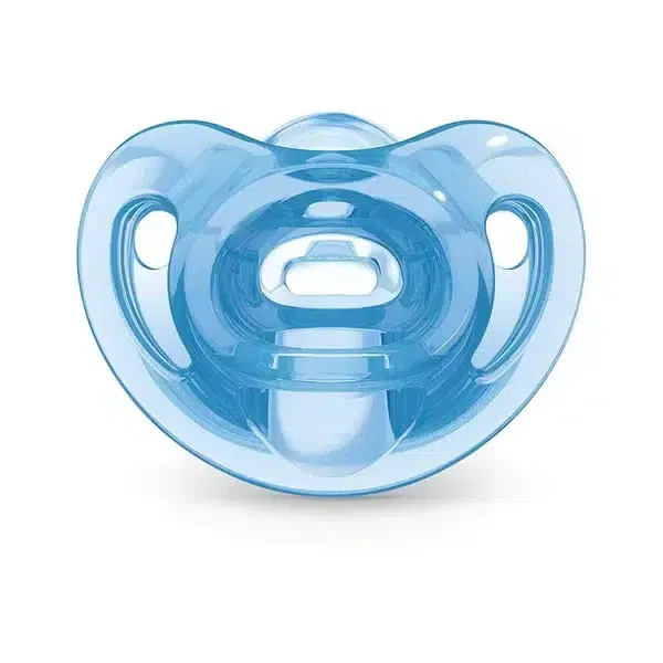 Nuk Sucette sensitive avec boite – Bleu  0-6 mois