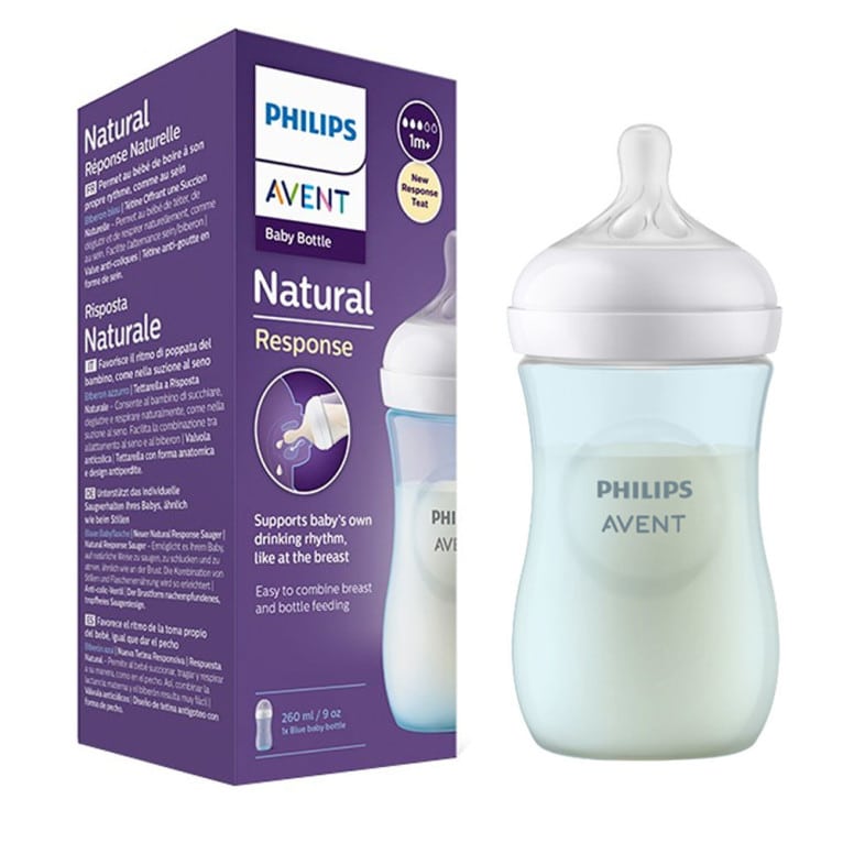 Philips Avent Biberon Natural Réponse Bleu 260ml