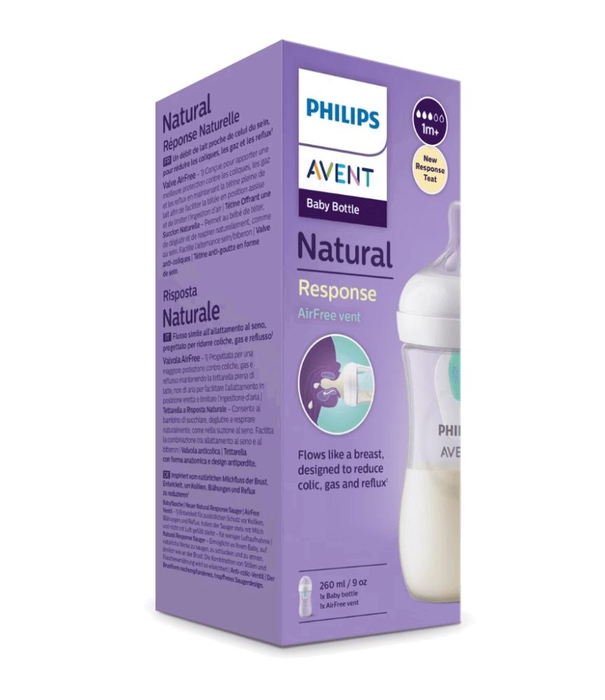 Philips Avent Biberon Natural Response 260ml â Biberon avec valve AirFree
