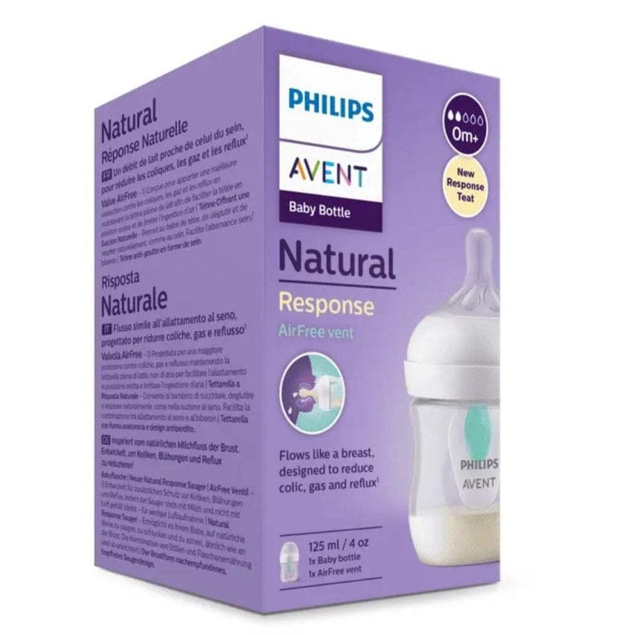 Philips Avent Biberon Natural Response 125ml – Biberon avec valve AirFree