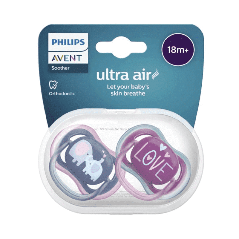 Philips Avent Sucette Ultra Air 18 mois+ Rose