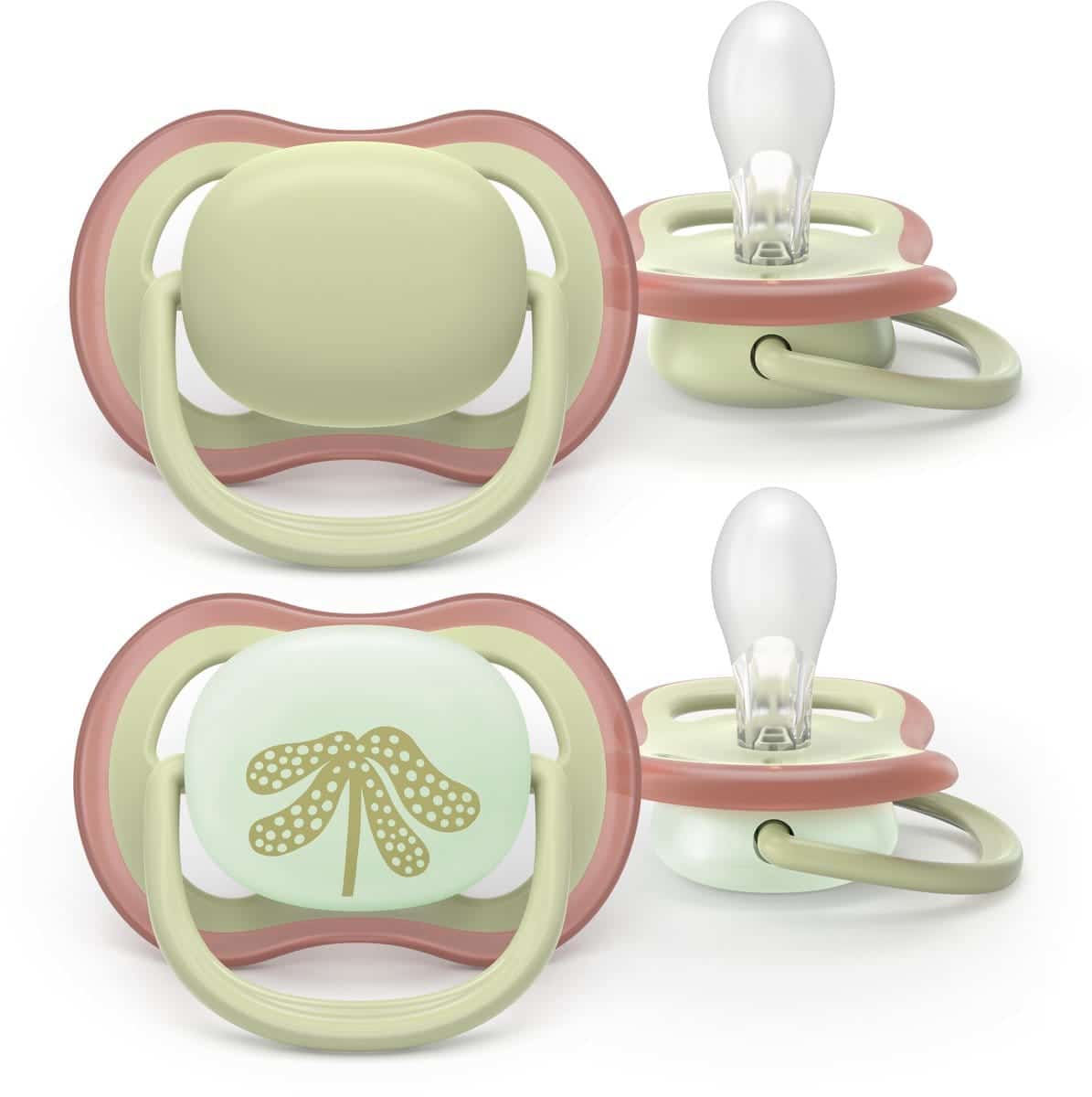 Philips Avent Sucette Ultra Air Night 6-18m – Vert Pastel