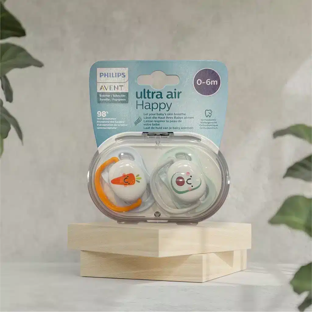 Philips Avent sucettes Ultra Air Happy 0-6 mois Carotte-Avocat