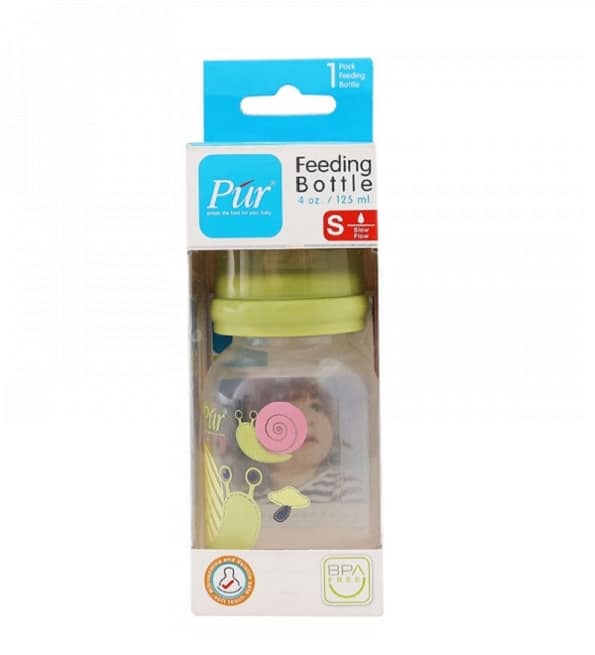 Pur Biberon Petit Modèle 125ml 0-3m Jaune