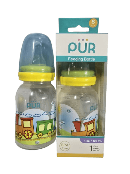 Pur Biberon Train Jaune 125ml 0-3 mois