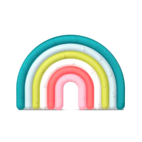 Suavinex Anneau de Dentition en Silicone +0m Arc-En-Ciel multicolore
