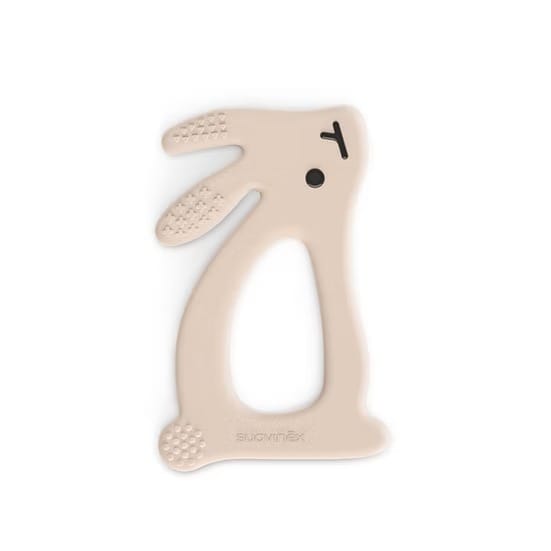 Suavinex Anneau de Dentition Lapin Ludique en Silicone Rose