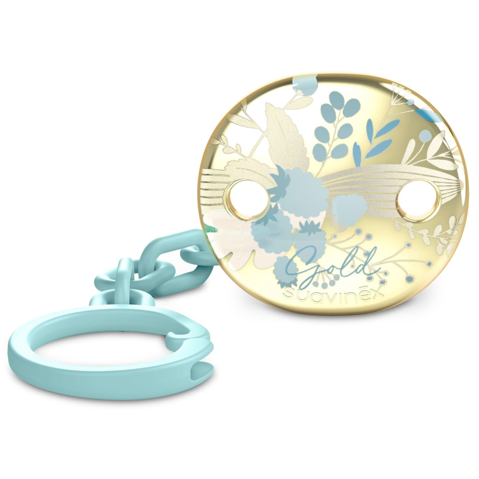 Suavinex Attache-sucette Bijou Gold Bleu