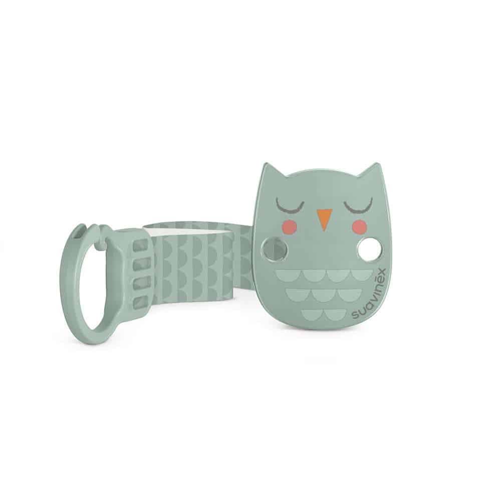 Suavinex Attache sucette ruban Bonhomia Vert