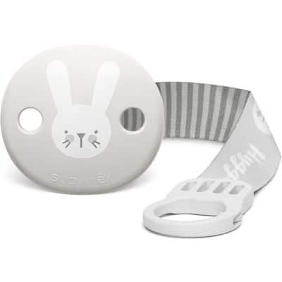 Suavinex Attache sucette ruban Hygge Baby lapin gris