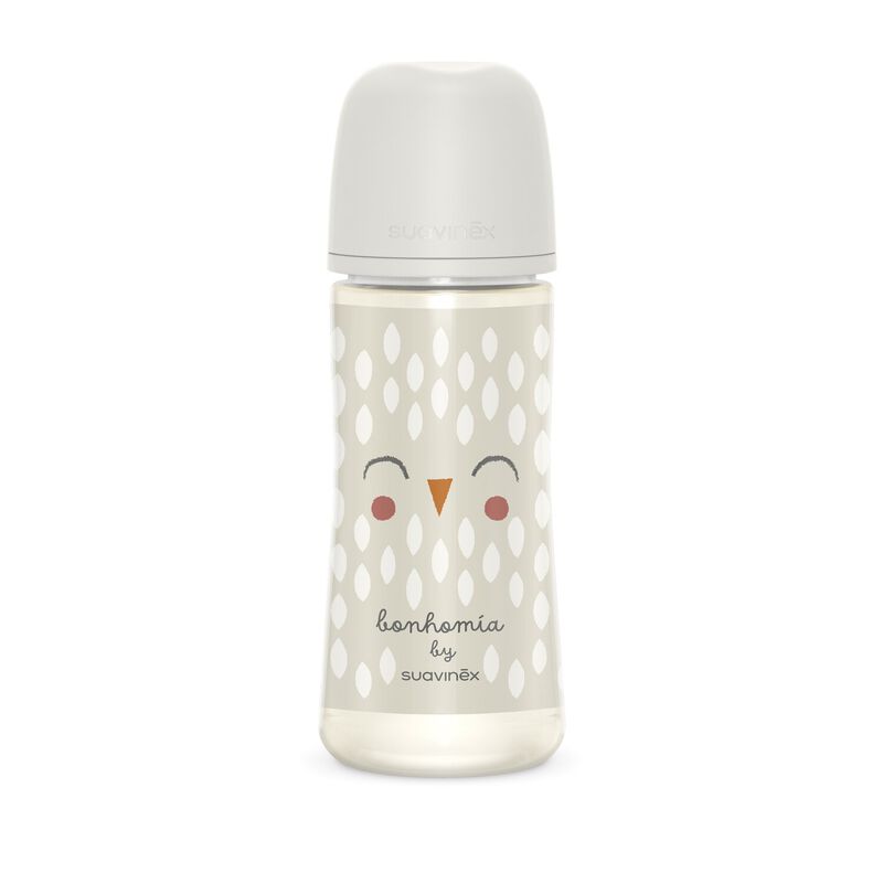 Suavinex Biberon Avec Tétine SX Pro 360ml 6m+ Bonhomia – Beige