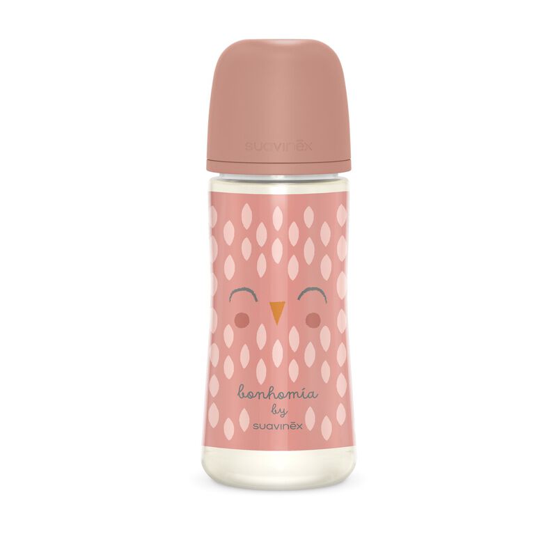 Suavinex Biberon Avec Tétine SX Pro 360ml 6m+ Bonhomia – Rose