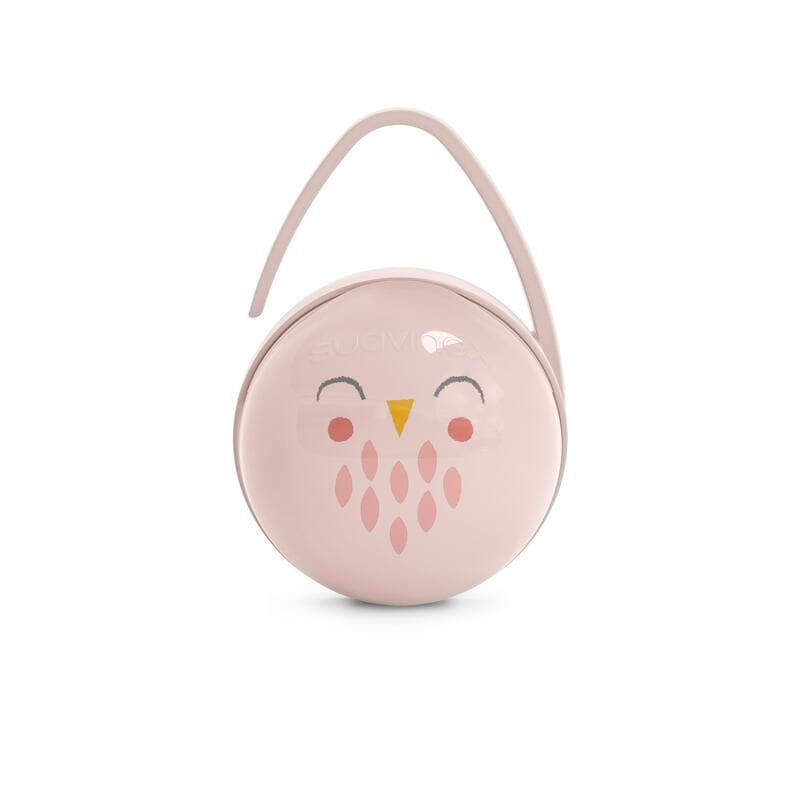 Suavinex Boite à sucettes Duo Bonhomia Rose