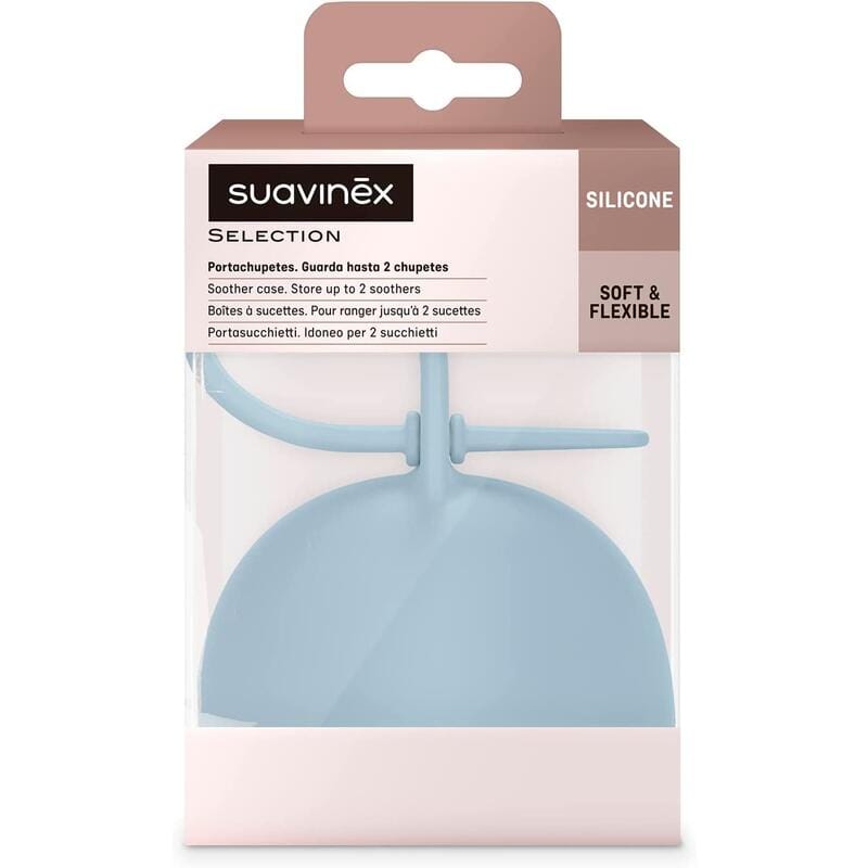 Suavinex Porte-Sucette Colour Essence Silicone Bleu