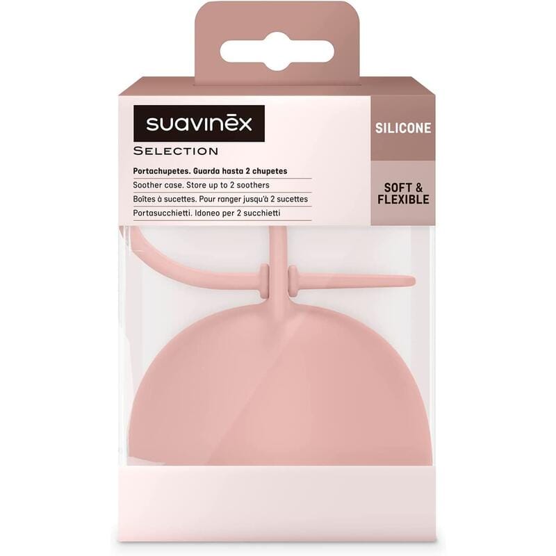 Suavinex Porte-Sucette Colour Essence Silicone Rose